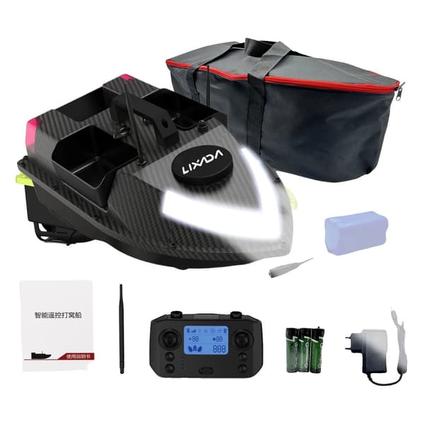 GPS RC Kalastusviehevene, Kauko-ohjausalue 600m, Kantokyky 2kg,5200mAh