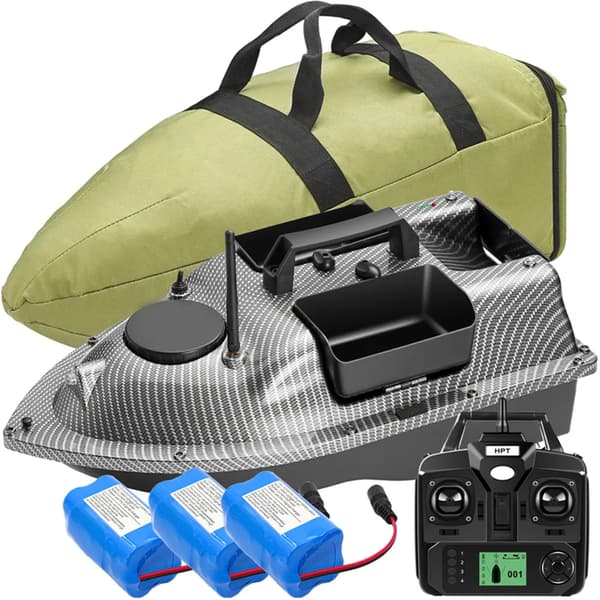 GPS Fiskebåt med bete, fjärrkontroll, fiskesökare transducer,GPS Båtset 5