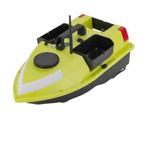 Etäohjattava kalastusviehevene, 1,8 m/s purjehdusnopeus, 600 m etäohjausalue, 2 kg kantokyky,vihreä