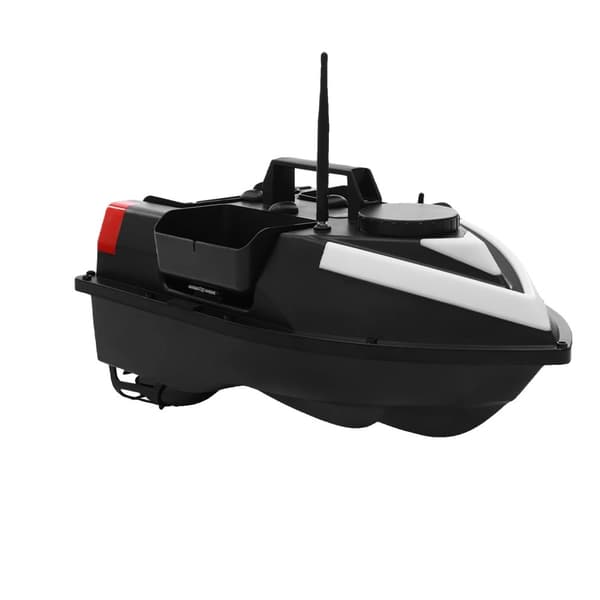 GPS Trådløs Smart RC Fiskebåd, 500m Fjernbetjeningsafstand, 2-3 Timers Batterilevetid, Dobbelt Motor Konfiguration,sort