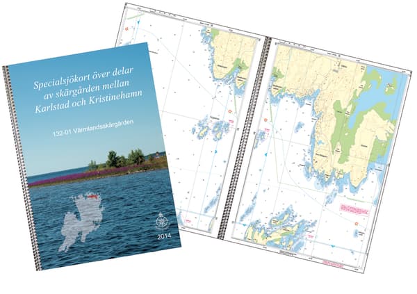 Båtsportkort Hydrographica 132-01 Värmlandsskärgården, A3 ringbundet