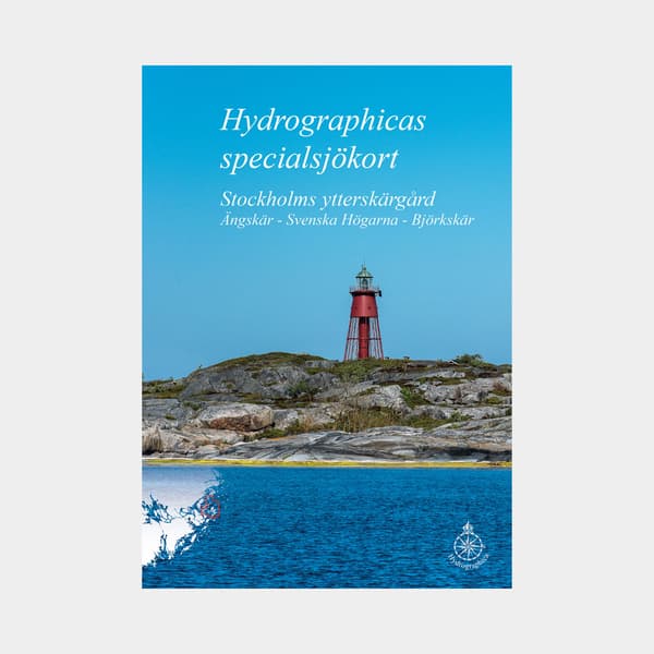 Båtsportkort Hydrographica 613 Stockholms ytterskärgård, Ängskär - Svenska Högarna - Björkskär, A3 ringbundet