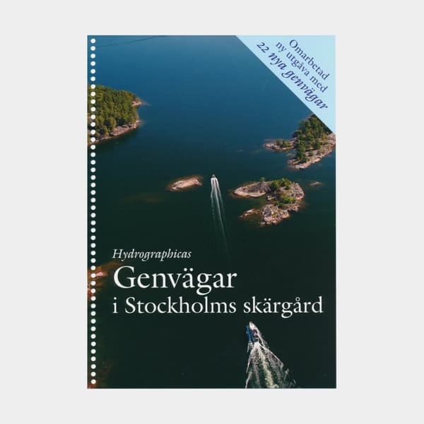 Bok Hydrographica Hydrographicas Genvägar i Stockholms skärgård, A4 ringbundet