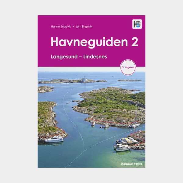 Hamnguide Skagerrak Förlag Havneguiden 2, Langesund - Lindesnes, utgåva 5, norsk text