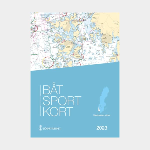 Båtsportkort Sjöfartsverket Västkusten södra, Måseskär - Kullen (Utgåva 2023 - ej senaste utgåvan)
