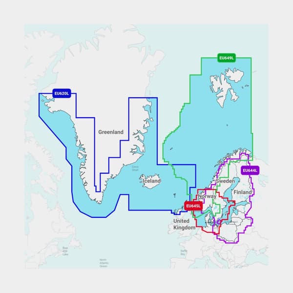 Elektroniskt sjökort Navionics Nav+ EU644L - Östersjön