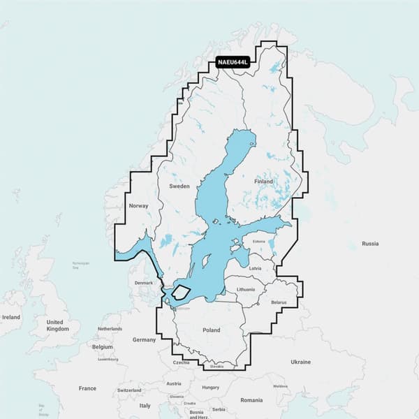 Elektroniskt sjökort Navionics Nav+ EU644L - Östersjön