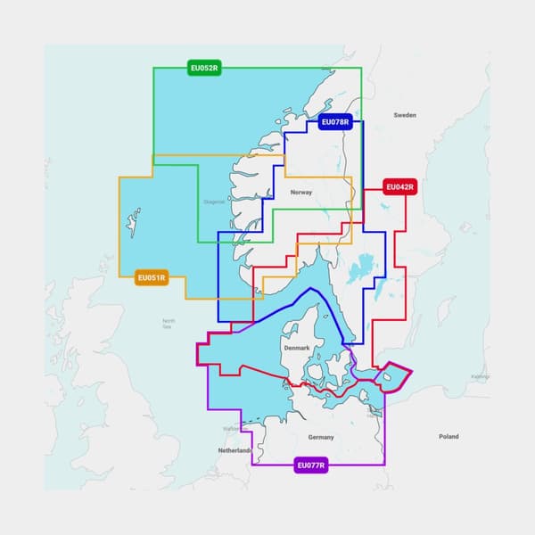 Elektroniskt sjökort Navionics Nav+ EU042R - Västkusten
