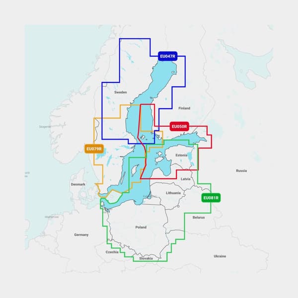 Elektroniskt sjökort Navionics Nav+ EU042R - Västkusten