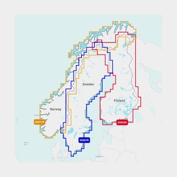 Elektroniskt sjökort Navionics Nav+ EU042R - Västkusten