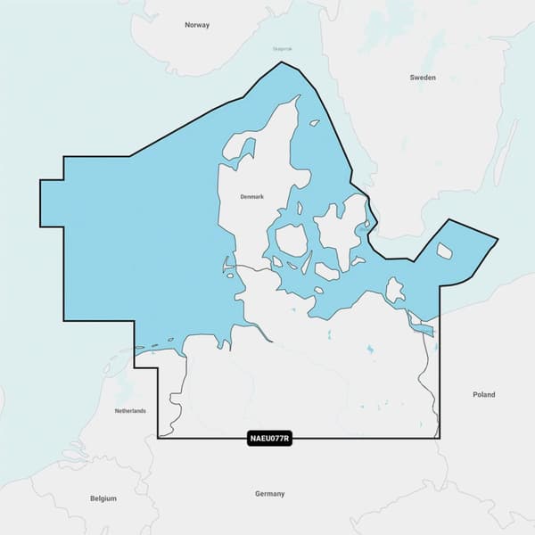 Elektroniskt sjökort Navionics Nav+ EU077R - Danmark - Norra Tyskland
