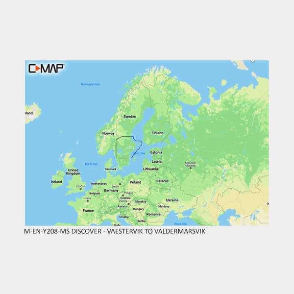 Elektroniskt sjökort C-MAP Discover - Söderhamn - Västervik