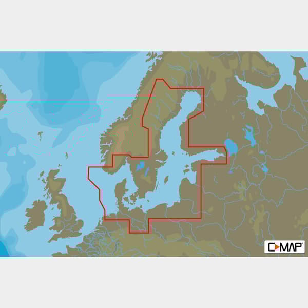 Elektroniskt sjökort C-MAP 4D - Östersjön &amp; Danmark