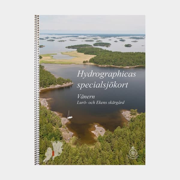 Båtsportkort Hydrographica 133-20 Vänern -  Lurö och Ekens skärgårdar, A3 ringbundet