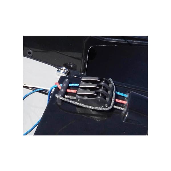 Avlastare Spinlock XAS Clutch Black, trippel, för Ø6 - 12 mm tamp