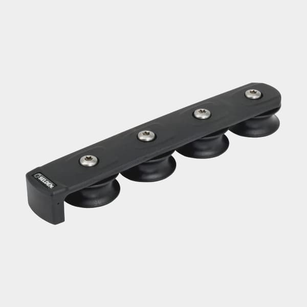 Däcksblock Seldén Organizer 40, däcksmonterad, 4-delat, passar tampar Ø10 - 14 mm
