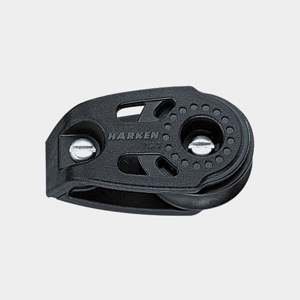 Däcksblock Harken Carbo Air 29 mm, däcksmonterad, kullagrat, passar tampar Ø4 - 8 mm
