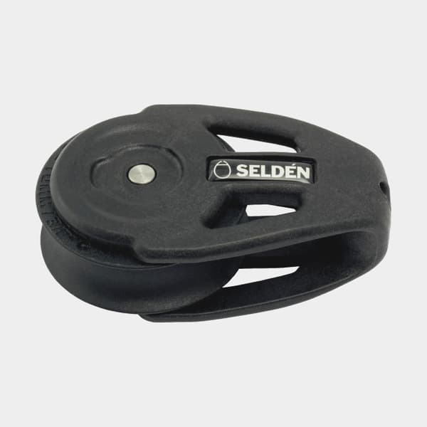 Enkelblock Seldén BBB 40, fast, kullagrat, fästs med tamp, passar tampar Ø6 - 10 mm