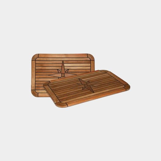 Bordsskiva i teak Eurodesign Square, rektangulär, 60 x 37 cm
