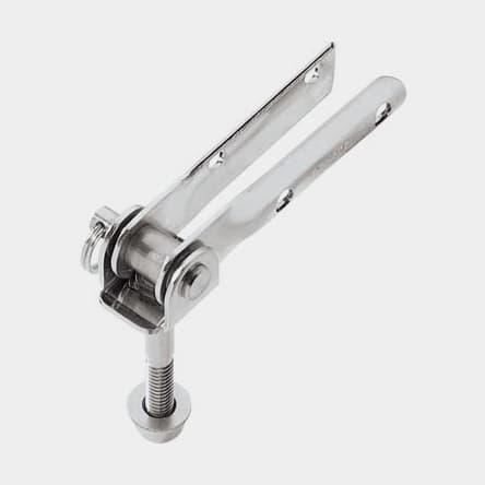 Rorkultsbeslag Ronstan Bolt-Through, med 1/4" UNC x 1 3/4" (45 mm) bult, passar Ø16 mm rör