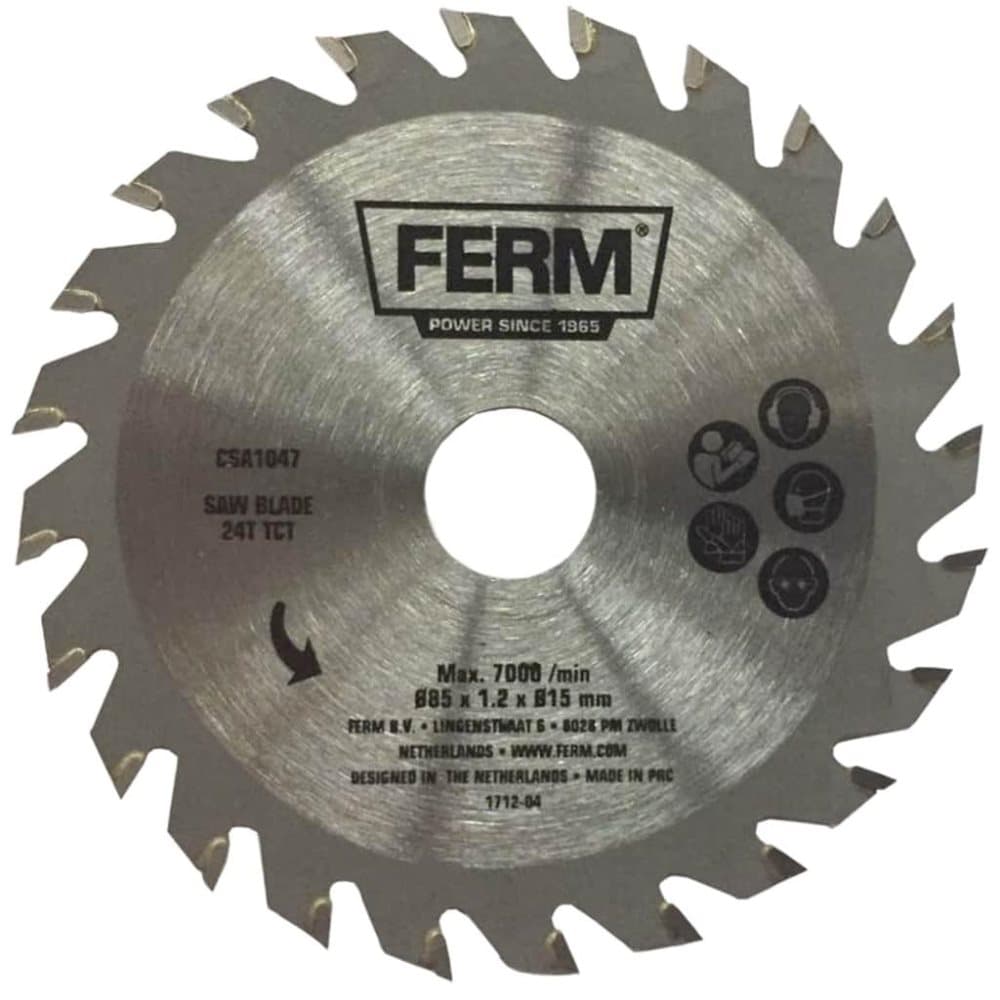 FERM Presisjonssagblad 24T TCT 85 mm CSA1047