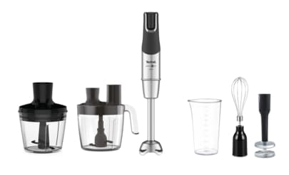 TEFAL | Blender | Infinity Force Pro 5in1 HB95LD38 | Hand Blender | 1200 W | Number of speeds Variable | Black/Stainless steel