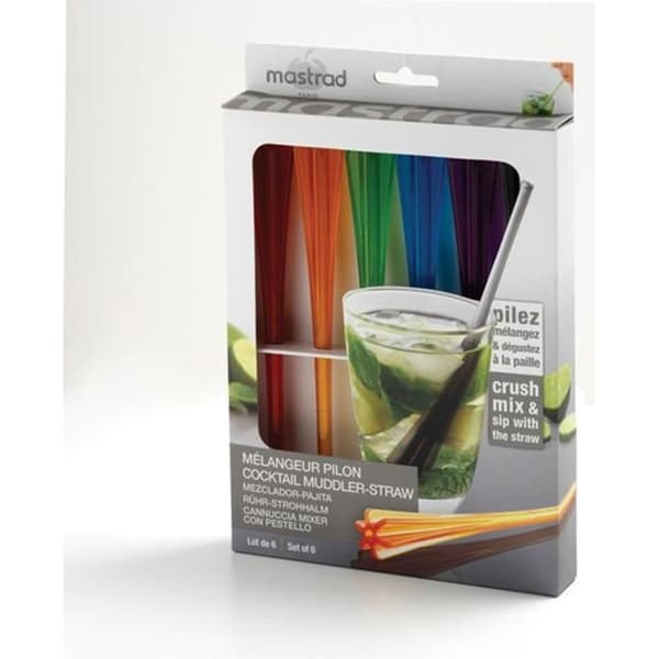 Cocktailblandare - MASTRAD - F01156 - Set med 6 - 3 i 1 - Diverse färger