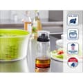 Miniatyrbild 2 av 5: Shaker för vinägrett Leifheit 3195, graduerad vinägrettblandare på 300 ml med droppfri hällpip, 5 recept ingår