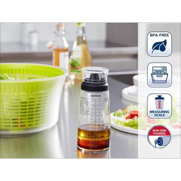 LEIFHEIT Urteshaker 3195 Leifheit dressingshaker med skala 300 ml med drypfri tud ideel til s