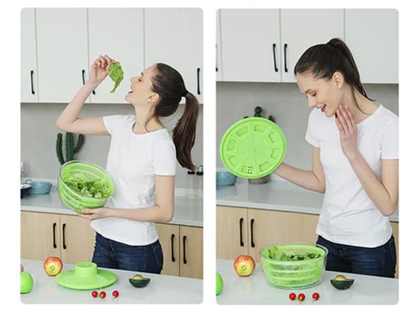 Salad Spinner / Salladslunga - Torka sallad efter sköljning