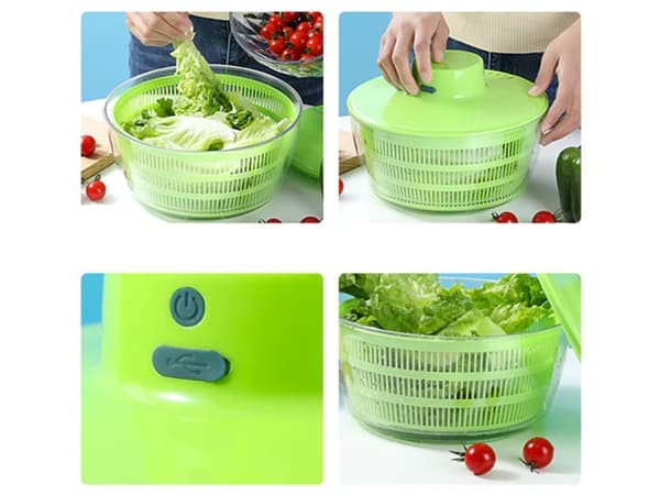 Salad Spinner / Salladslunga - Torka sallad efter sköljning
