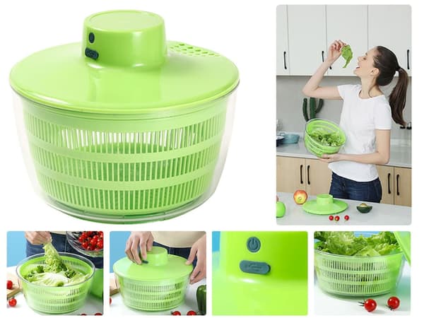 Salad Spinner / Salladslunga - Torka sallad efter sköljning