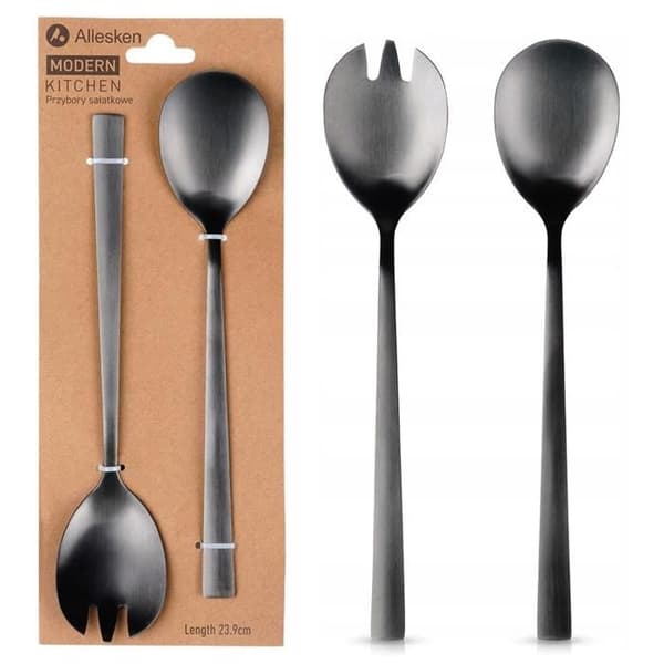 Salatskedar i stål 23,5cm 2st