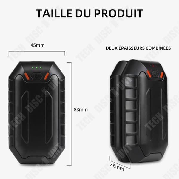 TD Uppladdningsbara handvärmare 2st 2000mAh Trepositionsjustering Uppladdningsbar magnetisk elektrisk handvärmare