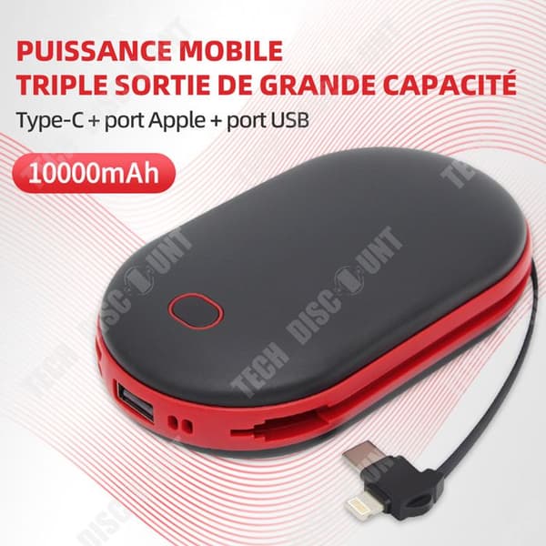 TD Handvärmare 5000mAh Uppladdningsbara Handvärmare Handvärmare Elektrisk Handvärmare Magnetisk elektrisk Handvärmare