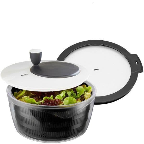 Saladspinner - GEFU - ROTARE - 25 cm - Svart färg - 3 L kapacitet