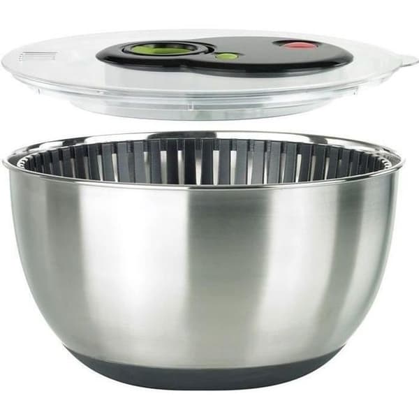 Salladssnurra - EMSA - D: 26,5 cm - 4,5 L - Rostfritt stål - Halkfri bas