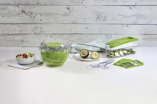 Salladskorg - spinner Barazzoni spa - 8170010 - Barazzoni Salad Centrifuge, Grön, Medium