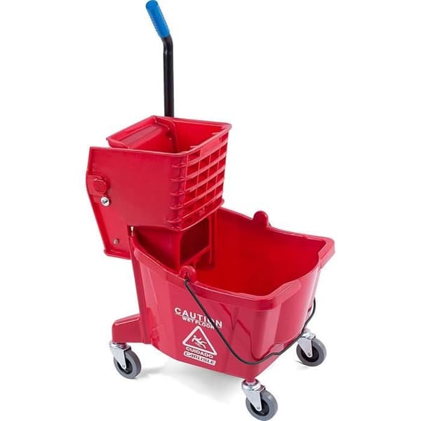 Carlisle Kärl med Franges Commercial med sidopressningsmaskin, kapacitet 26 liter, Röd