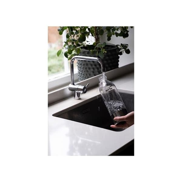 Tillbehör för sodamaskin - Aarke - Set med 2 flaskor A1201 - Transparent - 1 liter - PET