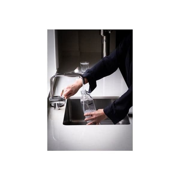 Tillbehör för sodamaskin - Aarke - Set med 2 flaskor A1201 - Transparent - 1 liter - PET