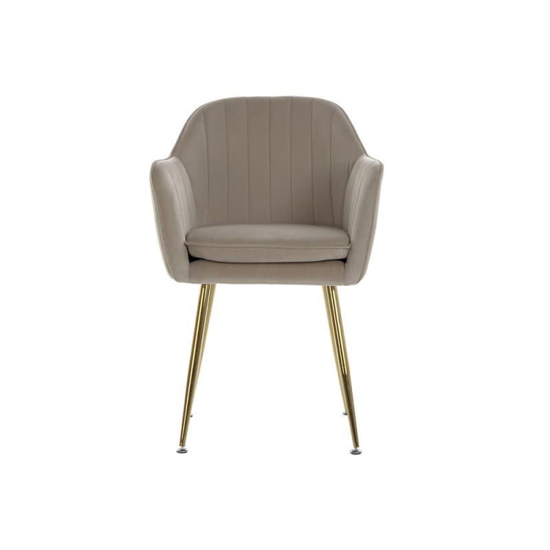 Stol DKD Home Decor Metall Polyester (56 x 60 x 85 cm)