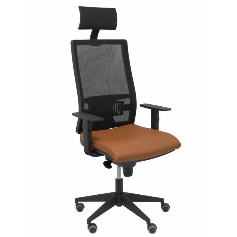 Kontorsstol med nackstöd Horna P&C 10SP363 Brun