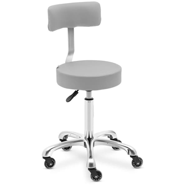 physa Rullpall med ryggstöd - 540–720 mm - Ljusgrå