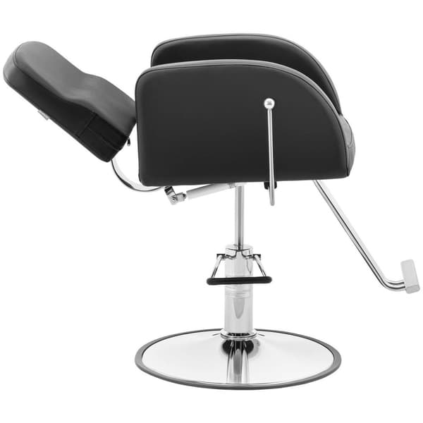 physa Frisörstol med fotstöd - 920–1070 mm - 200 kg - Svart, Silver