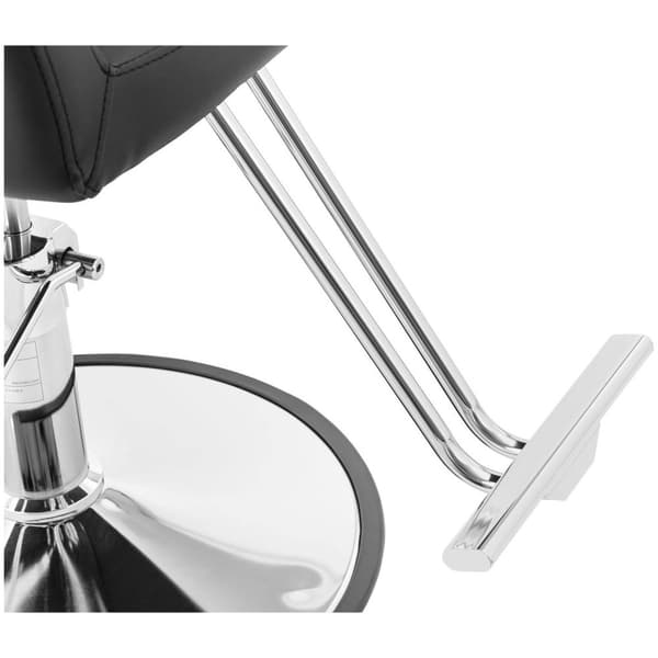 physa Frisörstol med fotstöd - 920–1070 mm - 200 kg - Svart, Silver
