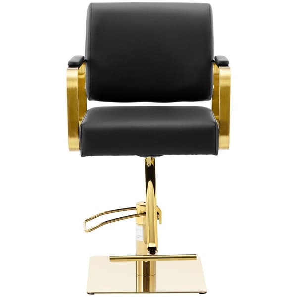 physa Frisörstol med fotstöd - 900–1050 mm - 200 kg - Svart, Guld