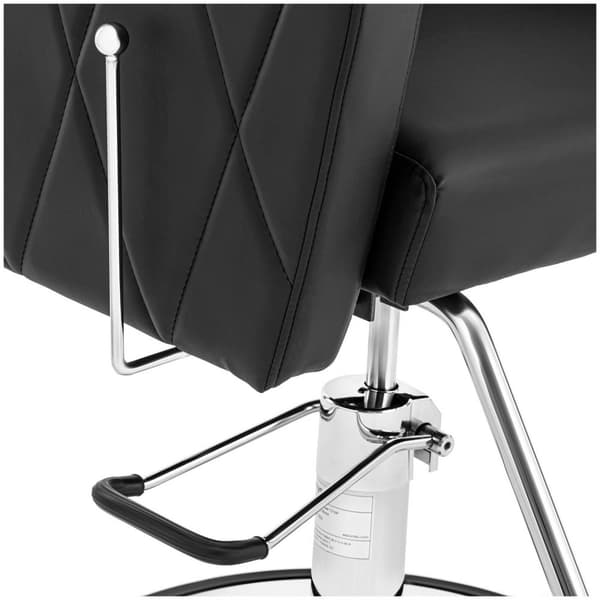 physa Frisörstol med fotstöd - 990–1140 mm - 200 kg - Svart, Silver