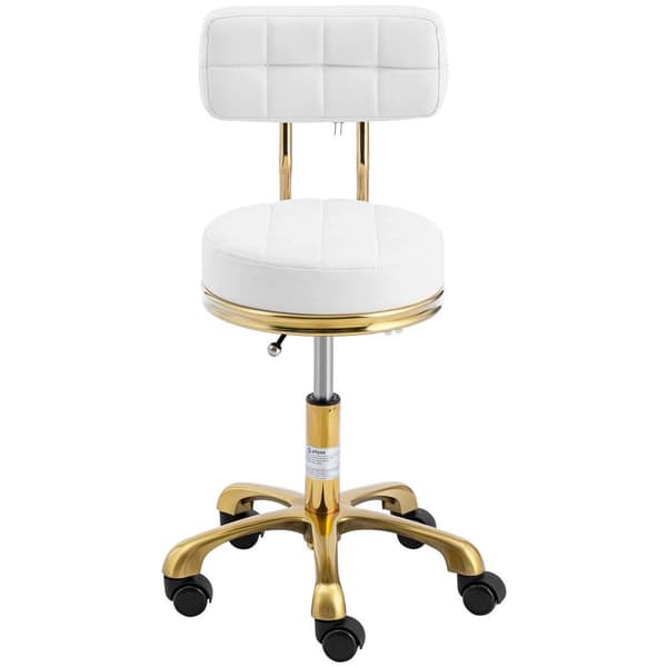 physa Pall med ryggstöd - 51 - 66 cm - 150 kg - vit