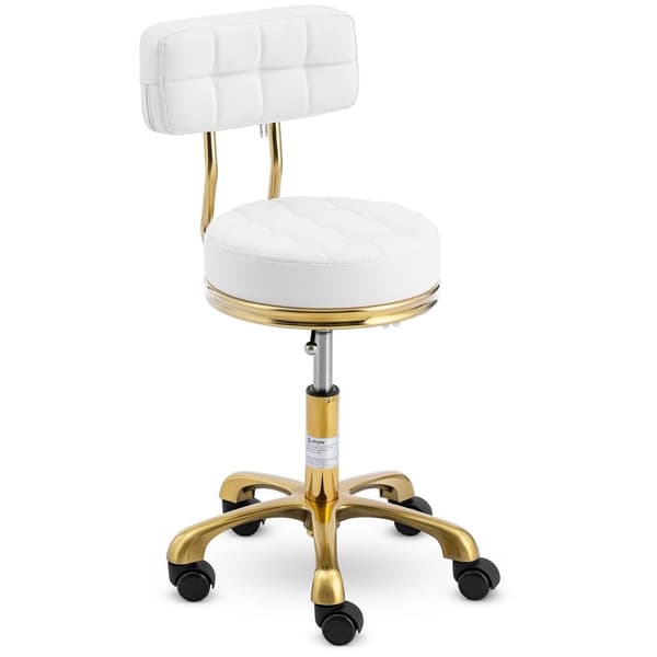 physa Pall med ryggstöd - 51 - 66 cm - 150 kg - vit